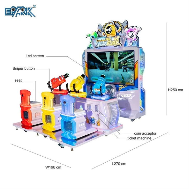 3-Player Future Warfare Shooting Game Machine best